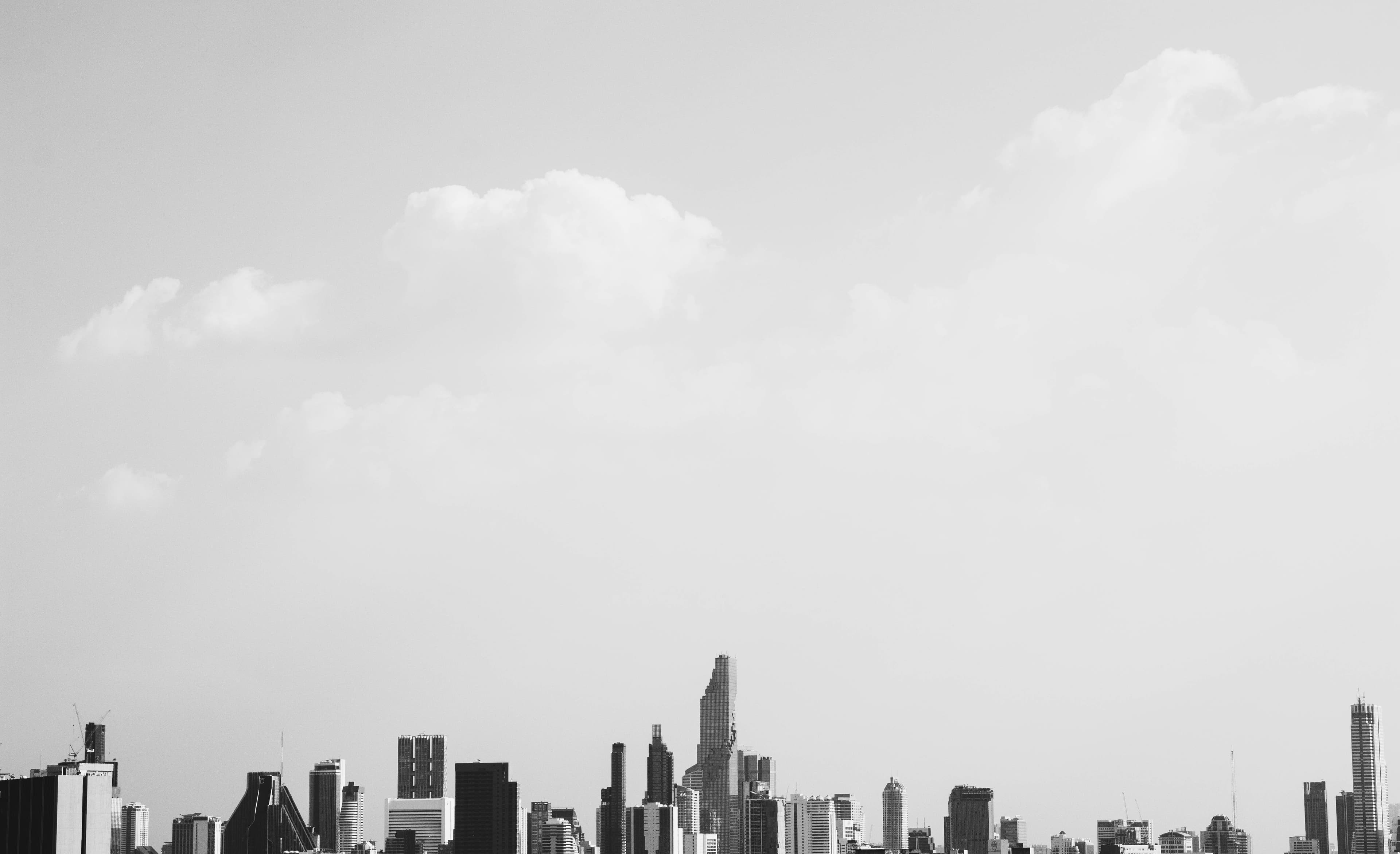 City skyline background